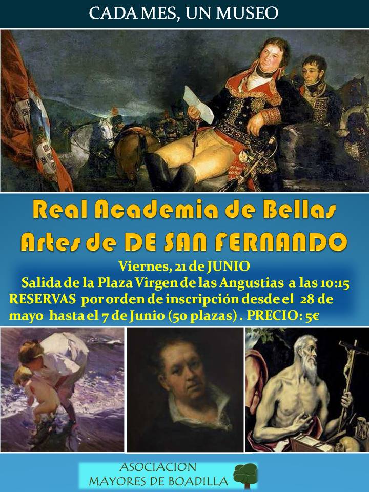 REAL ACADEMIA DE BELLAS ARTES DE SAN FERNANDO: VIERNES 21 JUNIO